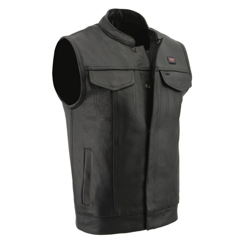 Men's Heated Leather Vest