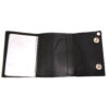 Milwaukee Leather  Men's 4” Black Leather Biker Wallet w/ Skull Cross Bones -Tri-Fold Anti-Theft Stainless Steel Chain - MLW7835 - Image 3