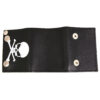 Milwaukee Leather  Men's 4” Black Leather Biker Wallet w/ Skull Cross Bones -Tri-Fold Anti-Theft Stainless Steel Chain - MLW7835 - Image 2