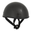 MPH DOT Half Helmet w/ Carbon Fiber Look Shiny Black - MPH9713DOT