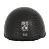 MPH DOT Half Helmet w/ Carbon Fiber Look Shiny Black - MPH9713DOT - Image 6