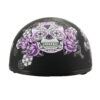 MPH DOT Ladies Helmet w/ Sugar Skull Design Matte Black - MPH9772DOT - Image 2