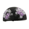 MPH DOT Ladies Helmet w/ Sugar Skull Design Matte Black - MPH9772DOT