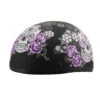 MPH DOT Ladies Helmet w/ Sugar Skull Design Matte Black - MPH9772DOT - Image 3