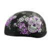 MPH DOT Ladies Helmet w/ Sugar Skull Design Matte Black - MPH9772DOT - Image 4