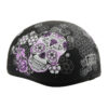 MPH DOT Ladies Helmet w/ Sugar Skull Design Matte Black - MPH9772DOT - Image 5