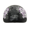 MPH DOT Ladies Helmet w/ Sugar Skull Design Matte Black - MPH9772DOT - Image 6
