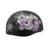 MPH DOT Ladies Helmet w/ Sugar Skull Design Matte Black - MPH9772DOT - Image 7