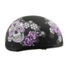 MPH DOT Ladies Helmet w/ Sugar Skull Design Matte Black - MPH9772DOT - Image 8