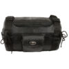 Leather Roll Bag Mounts to Sissy Bar Easily (14X10X10) - SH535 - Image 5