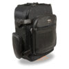 Large Leather & Textile Cruiser Sissy Bar Back Pack (15X22X7) - SH540