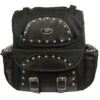Medium Textile Two Piece Studded Touring Sissy Bar Bag (14X15X7) - SH602S - Image 3