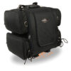 Medium Nylon Ultra Touring Sissy Bar Bag w/ Reflective Piping (17X17X12) - SH681