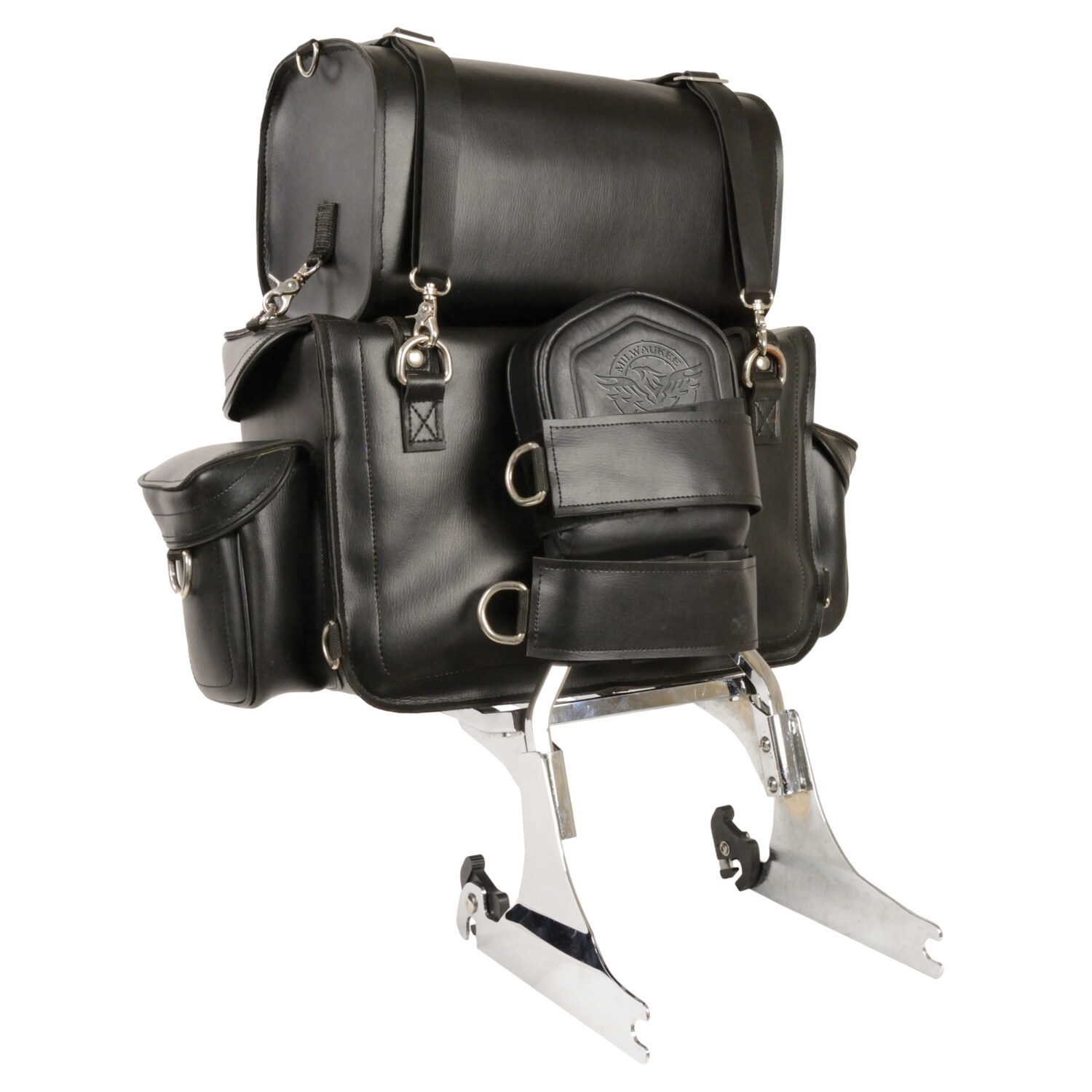 Two Piece Touring Pack Sissy Bar Bag (18X12X9) - MP8100 - Image 5