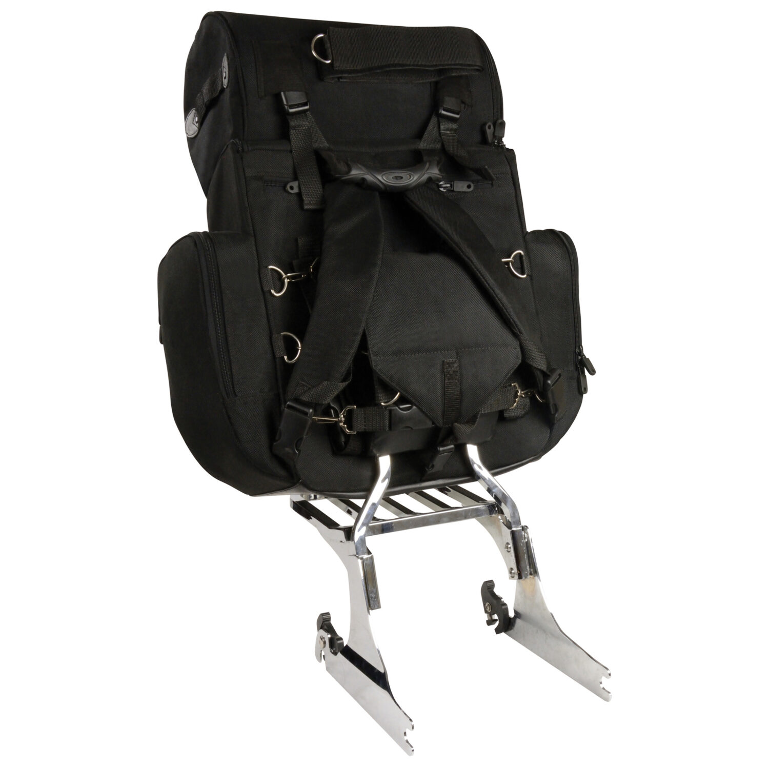 Large Two Piece Deluxe Sissy Bar Bag (14.5X16X7) - MP8122 - Image 2