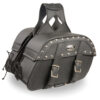 Medium Zip-Off Pvc Studded Throw Over Saddle Bag (10.5X15X6X18) - MP8330