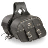 Medium Zip-Off Pvc Studded Throw Over Saddle Bag (10.5X15X6X18) - MP8330 - Image 2