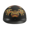 MPH DOT Helmet w/ Drop Sun Visor Web & Skull Graphic Matte - MPH9724DOT - Image 3