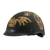 MPH DOT Helmet w/ Drop Sun Visor Web & Skull Graphic Matte - MPH9724DOT - Image 4