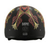 MPH DOT Helmet w/ Drop Sun Visor Web & Skull Graphic Matte - MPH9724DOT - Image 6