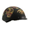 MPH DOT Helmet w/ Drop Sun Visor Web & Skull Graphic Matte - MPH9724DOT - Image 8
