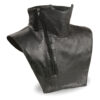 Unisex Premium Leather Neck Warmer w/ Zipper Closure, Fleece Liner - SH165