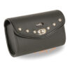 Small PVC Studded Windshield Bag w/ Quick Release (8X4X3) - SH49909