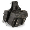 Medium Zip-Off PVC Studded Throw Over Saddle Bag (13X10X6X19) - SH55301ZB - Image 3