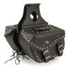 Medium Zip-Off PVC Studded Throw Over Saddle Bag (13X10X6X19) - SH55301ZB