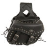Medium Zip-Off PVC Studded Throw Over Saddle Bag (13X10X6X19) - SH55301ZB - Image 2