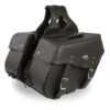Large Zip-Off PVC  Throw Over Saddle Bag (15X12X7X22) - SH55302ZB - Image 2