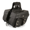 Medium Zip-Off PVC Studded Throw Over Saddle Bag (13X10X6X19) - SH55303ZB - Image 3