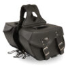 Medium Zip-Off PVC Studded Throw Over Saddle Bag (13X10X6X19) - SH55303ZB