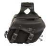 Medium Zip-Off PVC Studded Throw Over Saddle Bag (13X10X6X19) - SH55303ZB - Image 2