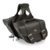 Medium Zip-Off PVC Slanted Throw Over Saddle Bag (12X9X5X18) - SH58001ZB