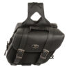Medium Zip-Off PVC Slanted Throw Over Saddle Bag (12X9X5X18) - SH58001ZB - Image 2