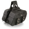 Zip-Off PVC Throw Over Rounded Saddle Bag (15X10X6X18) - SH611ZB - Image 3
