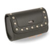 Small Studded PVC Windshield Bag w/ Adjustable Strap Closure (8X4X3) - SH63202