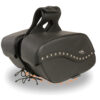 Zip-Off PVC Studded Adjustable Strap Close Throw Over Saddle Bag (16X10X6X20) - SH646ZB