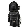 Black PVC 2-Piece Studded Touring Pack Sissy Bar Bag - SH660 - Image 8