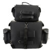 Black PVC 2-Piece Studded Touring Pack Sissy Bar Bag - SH660 - Image 6