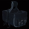 Straight Drop Zip-Off Triple Strap PVC Throw Over Saddle Bag (16X11X6X22) - SH67001ZB - Image 3